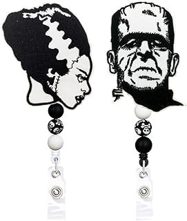 Reeleer bobine de badge en perles de silicone la mariée de frankenstein bobines de badge rétractables, avec pinces crocodile et porte-clés, cordon de traction de 24 pouces d'épaisseur. La boutique en ligne DIAYTAR COTE D'IVOIRE se distingue par son offre immense et diversifiée, allant des produits électroménagers aux vêtements en passant par les accessoires et les produits alimentaires, répondant ainsi aux besoins quotidiens de sa clientèle.