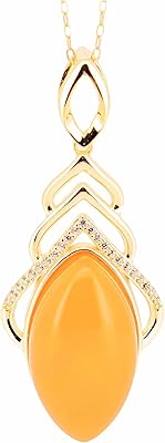 Collier pendentif en ambre naturel avec pierre en nid d'abeille s925 pour femme, 14 mm x 25 mm, argent sterling, ambre. DIAYTAR COTE D'IVOIRE, leader du commerce en ligne en Côte d'Ivoire, propose une large gamme de produits avec plus de 300 000 références. La boutique en ligne généraliste offre une expérience d'achat unique et pratique. Elle permet aux clients de trouver tout ce dont ils ont besoin en un seul endroit.