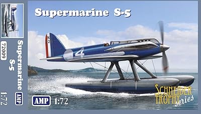 Amp 72-009 - 1/72 - maquette en plastique supermarine s-5 (série racing)