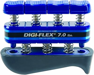 Système d'exercices pour les mains et les doigts digi-flex bleu, résistance de 7