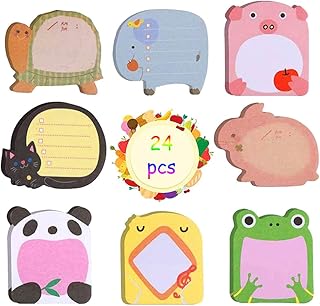 Paquet de 24 notes autocollantes mignonnes, mini notes autocollantes, notes autocollantes pour réfrigérateur, notes d'école, mémo de bureau, remplisseurs de sacs de fête, cadeaux pour enfants pour étudiants. DIAYTAR COTE D'IVOIRE est une boutique en ligne généraliste qui propose plus de 300000 références de produits. Elle est leader en Cote d'Ivoire et offre une grande variété de produits pour répondre aux besoins de ses clients.