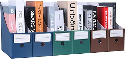 Porte-classeurs et magazines en carton avec étiquettes, organiseur de bureau pour livres, documents et cahiers, 3 couleurs (vert, bleu et marron). DIAYTAR COTE D'IVOIRE, la boutique en ligne généraliste leader en Côte d'Ivoire, offre plus de 300 000 références pour répondre à tous vos besoins. Avec une large sélection de produits, vous pouvez trouver tout ce dont vous avez besoin en un seul endroit. DIAYTAR COTE D'IVOIRE est votre destination idéale pour faire du shopping en ligne.