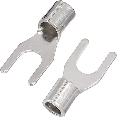 Carkio 100 pièces snb3.5-4 bornes nues à fourche non isolées cosses de câble