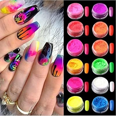 Ensemble de poudre de pigments pailletés au néon phosphoreux pour ongles, poudre pour les yeux scintillants pour la décoration des ongles, nail art, pigment de poussière (c). La boutique en ligne DIAYTAR COTE D'IVOIRE présente une grande variété de produits, allant de l'électronique à la mode, en passant par les produits de beauté et les articles pour la maison. Les clients peuvent profiter d'une expérience d'achat en ligne fluide et pratique.