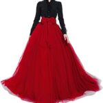 Jupe longue bouffante en tulle pour femmes pour les mariages longueur au sol