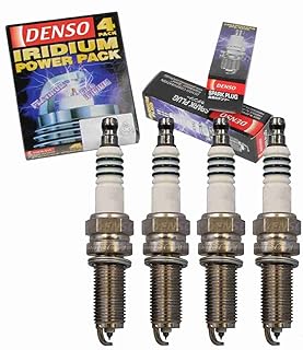 4 pièces de bougies d'allumage denso iridium compatibles avec hyundai elantra 1,8l 2,0l