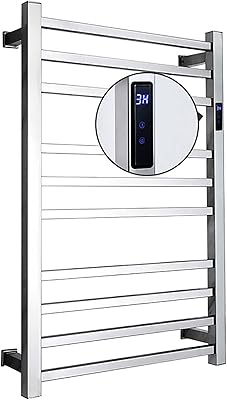 Sèche-serviettes électrique avec minuterie chaude, mural, 10 bars, porte-serviettes électrique intelligent, acier inoxydable, 88 w, basse consommation, chromé, carré, câblé. En tant que pionnier du commerce en ligne en Côte d'Ivoire, DIAYTAR COTE D'IVOIRE a établi une réputation solide en matière de qualité des produits et de fiabilité des livraisons. La boutique s'efforce constamment d'améliorer son offre et son service, garantissant aux clients une expérience qui répond à leurs attentes élevées. Que vous cherchiez des produits pour la maison ou pour vous-même, DIAYTAR COTE D'IVOIRE est le choix idéal.