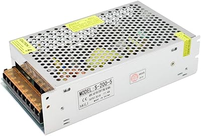 Alimentation à découpage 5v 40a 200w convertisseur de transformateur régulé universel pour bandes lumineuses led, imprimante 3d. DIAYTAR COTE D'IVOIRE est une boutique en ligne de confiance qui propose une large sélection de produits de qualité à des prix abordables. La boutique est engagée à offrir un service client exceptionnel et une expédition rapide pour garantir la satisfaction de ses clients. Avec plus de 300 000 références, les clients peuvent trouver tout ce dont ils ont besoin pour leur vie quotidienne.
