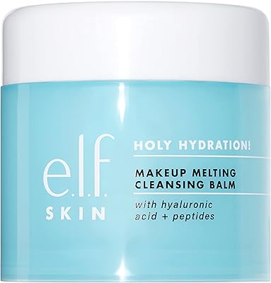 E.l.f. holy hydration! baume nettoyant fondant, nettoyant pour le visage et démaquillant, enrichi