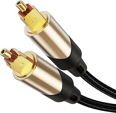 Cable creation câble audio optique numérique spdif toslink mâle vers toslink, 15 pieds, câble à fibre tressée avec connecteurs métalliques, noir et or / 4,5 mètres. DIAYTAR COTE D'IVOIRE, la boutique en ligne généraliste leader en Côte d'Ivoire, propose une large sélection de produits avec plus de 300 000 références. Vous pouvez trouver tout ce dont vous avez besoin, des produits alimentaires aux accessoires de mode. DIAYTAR COTE D'IVOIRE est votre destination pour un shopping en ligne pratique et abordable.