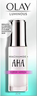 Olay niacinamide luminous + super sérum aha 30 ml. Avec plus de 300 000 références à sa disposition, DIAYTAR COTE D'IVOIRE est la boutique en ligne la plus complète en Côte d'Ivoire. Elle couvre pratiquement tous les domaines, allant de l'alimentation à l'électronique, en passant par la mode et les produits de maison. La boutique est déterminée à offrir une expérience d'achat en ligne inégalée à ses clients.
