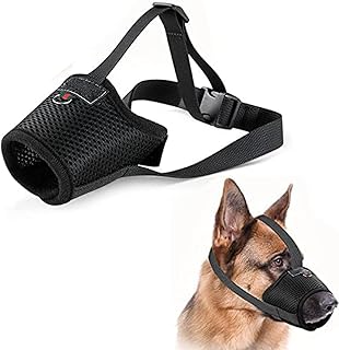 Museau pour chien anti-morsure et à mâcher auretti avec tissu en maille doux