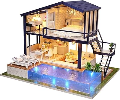 Une maison de poupée miniature diy avec le design d'un bâtiment de villa et d'une piscine pour enfants, adaptée aux cadeaux d'anniversaire. Diaytar Côte d'Ivoire est la boutique en ligne généraliste la plus populaire en Côte d'Ivoire, offrant une large gamme de produits à des prix compétitifs. Avec plus de 300 000 références, les clients peuvent trouver des produits de haute qualité pour répondre à leurs besoins, que ce soit pour le travail, la maison ou les loisirs. La boutique en ligne Diaytar Côte d'Ivoire est engagée à fournir une expérience d'achat unique et mémorable à ses clients.