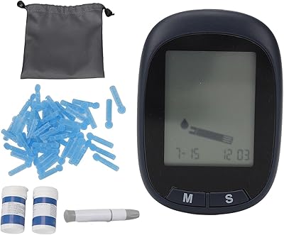 Kit de surveillance de la glycémie avec 50 bandelettes, 50 lancettes, 1 moniteur, solution de contrôle pour un test précis, kit de test de diabète portable, grand écran. DIAYTAR COTE D'IVOIRE, boutique en ligne généraliste avec plus de 300000 références, leader en Côte d'Ivoire. Nous offrons une large gamme de produits pour répondre à tous vos besoins. Notre équipe est dédiée à vous apporter la meilleure expérience d'achat en ligne.