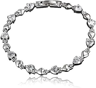 Bracelet en zircon transparent pour amoureux de la mariée, parfait pour les mariages