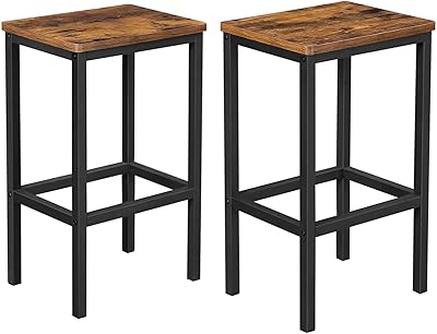 Tabourets de bar vassagile alenro, lot de 2 tabourets de bar, chaises de cuisine pour petit-déjeuner avec repose-pieds, industriel dans le salon, salle de fête, marron rustique lbc65x. La boutique en ligne DIAYTAR COTE D'IVOIRE propose une expérience d'achat en ligne sécurisée et pratique, permettant aux clients de parcourir facilement plus de 300 000 références de produits et de passer commande en toute confiance, avec des options de paiement flexibles et des promotions régulières.