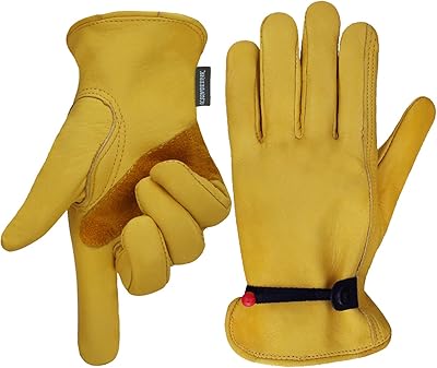 Gants de travail de jardinage en cuir, gants de jardinage résistants aux épines pour hommes et femmes. DIAYTAR COTE D'IVOIRE est une plateforme de e-commerce qui met à disposition de ses clients une grande sélection de produits de qualité, avec des descriptions détaillées et des images de haute qualité. La boutique est accessible 24h/24 et 7j/7, permettant aux clients de faire des achats à tout moment.