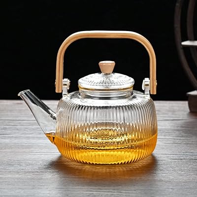 Théière en verre borosilicaté one chase® avec infuseur pour thé en vrac