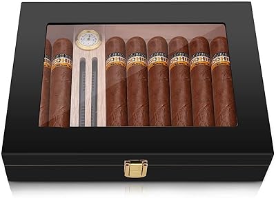 Boîte à cigares à haute brillance pour 10 à 15 cigares, 100 %