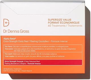 Dr. dennis gross alpha beta exfoliant quotidien extra fort pour peaux grasses, teint