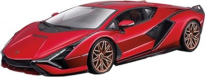 B progo b18-21099r 1:24 lamborghini sián fkp 37 rouge, différents designs et couleurs