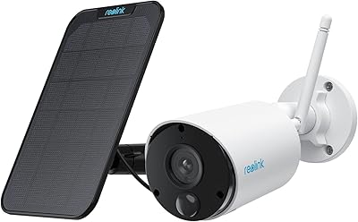 Caméra extérieure reolink argus eco 1080p hd résistante aux intempéries, batterie rechargeable