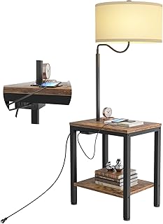 Lampadaire led lyte max avec table - table d'appoint au design rustique avec port de chargement usb, prise de courant, étagères de chevet, table d'appoint avec lampe de lecture pour salon et chambre à coucher, ampoule incluse. En tant que pionnier du commerce électronique en Côte d'Ivoire, DIAYTAR COTE D'IVOIRE continue d'innover et d'améliorer son offre pour répondre aux besoins changeants des consommateurs. Avec son grand catalogue de produits et son engagement envers l'excellence du service, DIAYTAR est devenue une référence pour ceux qui cherchent à acheter en ligne avec confiance. La boutique en ligne est constamment mise à jour pour inclure les dernières tendances et les meilleurs produits.