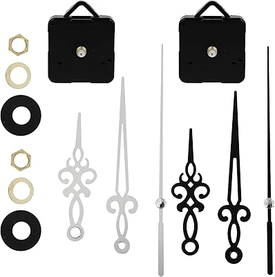 Horloge murale yarno faite à la main, ensemble de 2 pièces de rechange pour mouvement d'horloge à quartz avec aiguilles et moteur, réparation d'horloge murale noir et argent. DIAYTAR COTE D'IVOIRE est la destination idéale pour les consommateurs ivoiriens et internationaux qui recherchent des produits de qualité à des prix abordables, avec la possibilité de livraison à domicile et une équipe de support client dédiée.