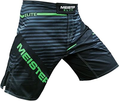 Short meister elite flex fighterboard pour entraînement mma et gym - green livewire