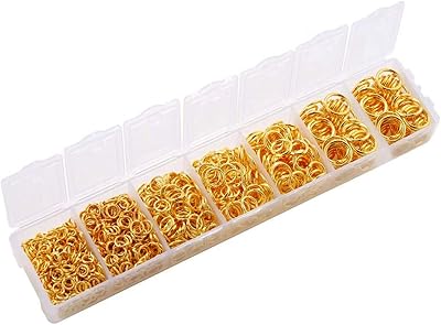 Un ensemble de 1450 maillons ouverts de différentes tailles 3-10 mm en métal doré avec un design circulaire pour la fabrication de bijoux, boucles d'oreilles, bracelets et colliers. La boutique en ligne DIAYTAR COTE D'IVOIRE propose une sélection impressionnante de plus de 300000 références, allant des produits alimentaires aux articles de sport en passant par les accessoires de mode. Avec une politique de retour et d'échange claire, les clients peuvent acheter en toute confiance, sachant qu'ils sont protégés en cas de problèmes avec leur commande. Le site est régulièrement mis à jour avec de nouveaux produits pour toujours offrir le meilleur choix.