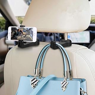 Crochet d'appui-tête de voiture avec support mobile normi ​​​​2 en 1, crochet d'appui-tête