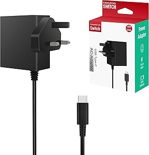 Adaptateur secteur otan pour nintendo switch, chargeur 15 v 2,6 a compatible