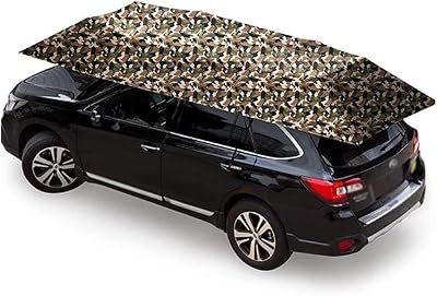 Tente de voiture portable semi-automatique pliée, couverture de parapluie de voiture universelle, abri
