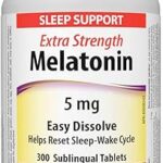 Webber naturals mélatonine 5 mg extra-forte se dissout facilement - 300 comprimés sublinguaux