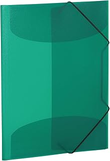 Dossier flexible transparent vert foncé herma, a3, plastique robuste, avec 3 onglets intérieurs