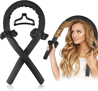 Bandeau à friser sans chaleur, bigoudis sans chaleur, bigoudis en caoutchouc souple, bande à friser et tiges pour cheveux naturels, kit de bouclage pour vagues naturelles (noir). DIAYTAR COTE D'IVOIRE est une boutique en ligne généraliste qui propose plus de 300 000 références de produits divers, faisant d'elle la boutique leader en Côte d'Ivoire. Avec une large gamme de produits, les clients peuvent trouver tout ce qu'ils needent sous un même toit. La qualité et la fiabilité sont au cœur de la mission de DIAYTAR.