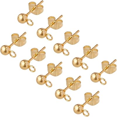 Unicraftale 100 pièces (50 paires) boucles d'oreilles à tige en acier inoxydable de 4mm. DIAYTAR COTE D'IVOIRE est une boutique en ligne généraliste proposant plus de 300 000 références de produits divers, faisant d'elle le leader du marché ivoirien. Avec une gamme étendue de produits allant de l'électronique à la mode, en passant par les produits de maison et les articles de sport, DIAYTAR répond à tous les besoins de ses clients. Cela en fait un incontournable pour les consommateurs ivoiriens.