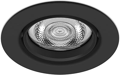 Spot encastrable led philips 2200-2700k d'impala [lumière chaude à intensité variable - noir]