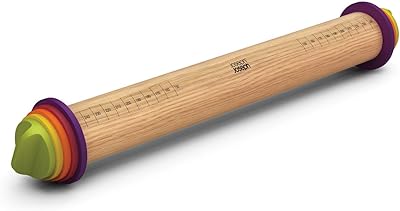 Rouleau à pâtisserie de joseph joseph 20085, réglable avec anneaux latéraux, en bois de hêtre, bois, multicolore, 16,5 pouces. DIAYTAR COTE D'IVOIRE propose une plateforme de shopping en ligne intuitive et facile à utiliser, permettant aux clients de naviguer facilement à travers ses plus de 300 000 références de produits. La boutique est déterminée à offrir une expérience d'achat en ligne exceptionnelle, avec des services tels que des livraisons rapides et des garanties de satisfaction client. Elle s'efforce de répondre aux besoins spécifiques de chaque client.