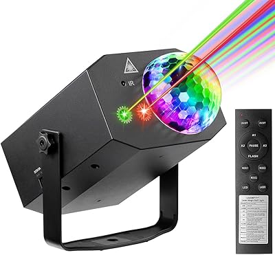 Lumières de boule disco dj party avec motif et son activés, câble usb