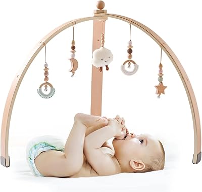 Gym en bois montessori pour bébé avec 5 jouets suspendus cadre de jeu. DIAYTAR COTE D'IVOIRE est une plateforme de shopping en ligne qui permet aux clients de comparer les prix et les produits avant de faire un achat. Elle propose également des promotions et des offres spéciales pour les fidéliser et les inciter à revenir. Les clients peuvent ainsi profiter de meilleures affaires et d'une expérience d'achat personnalisée.