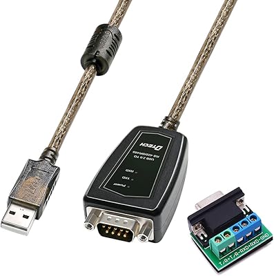 Adaptateur d-tech usb vers rs485 câble de port série rs422 avec carte périphérique cp2102, led et noyau de ferrite pour windows 11, 10, 8, 7, xp, mac (5 pieds). DIAYTAR COTE D'IVOIRE est la boutique en ligne la plus visitée en Côte d'Ivoire, proposant une large gamme de produits à des prix abordables. Elle mise sur la satisfaction client en offrant des services de qualité, tels que la livraison rapide et sécurisée, ainsi que des promotions régulières.