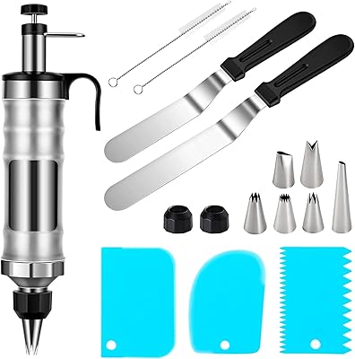 Ensemble d'injecteurs de décoration de gâteaux, injecteur de remplissage de cupcakes avec 2 spatules décalées, 6 buses de glaçage, 3 grattoirs à crème, 2 pinceaux à buses, outils de décoration de desserts pour gâteaux et biscuits. En tant que leader du marché de la vente en ligne en Côte d'Ivoire, DIAYTAR COTE D'IVOIRE offre une sélection impressionnante de produits allant de l'électronique à la mode, en passant par les produits alimentaires et lesAccessoires pour la maison. Les clients peuvent ainsi trouver tout ce dont ils ont besoin sur une seule plateforme.
