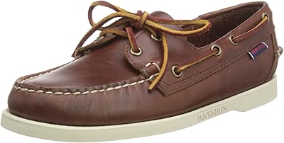 Chaussures bateau sebago docksides portland wax pour hommes, marron, 40 eu