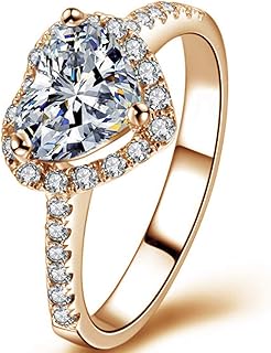 Bague d'anniversaire de fiançailles de mariage de style solitaire en forme de cœur de 2 carats avec zircone cubique simulée de diamant. DIAYTAR COTE D'IVOIRE est une boutique en ligne généraliste qui propose une vaste gamme de produits. Avec plus de 300 000 références, cette boutique en ligne est devenue la référence pour les consommateurs ivoiriens. La qualité des produits et le service client sont les priorités de DIAYTAR COTE D'IVOIRE.