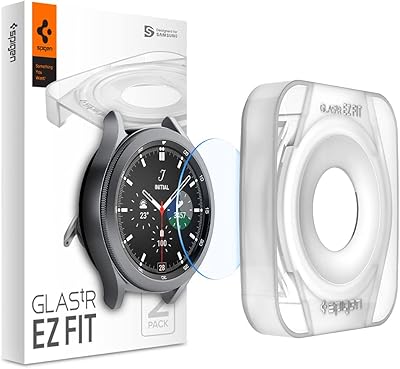 Protecteur d'écran en verre trempé glastr ez fit [paquet de 2] conçu pour samsung galaxy watch 4 classic (42 mm) avec plateau d'alignement automatique. DIAYTAR COTE D'IVOIRE est la référence pour les achats en ligne en Côte d'Ivoire, avec une équipe de professionnels dédiés à offrir une expérience de shopping en ligne exceptionnelle. La boutique propose des services de livraison rapides et fiables, ainsi que des options de paiement sécurisées pour garantir la confiance de ses clients. Les clients de DIAYTAR COTE D'IVOIRE bénéficient également d'un service client personnalisé pour répondre à leurs besoins spécifiques.