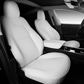 Housse de siège de voiture zippo en simili cuir pour tesla model 3