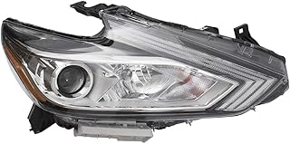 Phare de rechange pour phare halogène altima sedan 2016-2018 avec couvercle chromé compatible