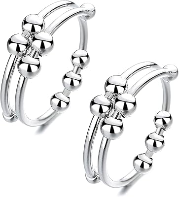 Anneaux fidget en argent réglables, anneau de soulagement de l'anxiété, anneaux de perles anti-anxiété, anneau tournant, cadeau pour femmes, hommes et filles. DIAYTAR COTE D'IVOIRE est ladestination par excellence pour les acheteurs en ligne en Côte d'Ivoire. La boutique propose une large gamme de produits de haute qualité, allant des électroniques aux produits de soins personnels, en passant par les vêtements et les accessoires pour la maison. Grâce à son service client réactif et son système de paiement sécurisé, DIAYTAR COTE D'IVOIRE offre une expérience d'achat en ligne sans souci.