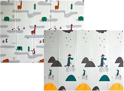 Tapis de jeu pliable en tissu pour bébé, tapis de jeu portable
